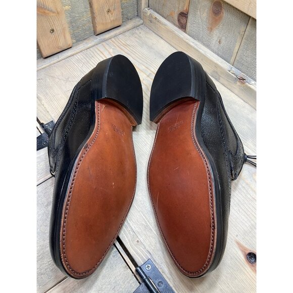New Iron Age By Bostonian 8.5 D/B Black Wingtip Dress Safety Shoes main image 6